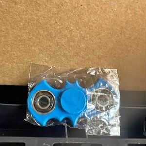 Blue Bat-Shaped Fidget Spinner
